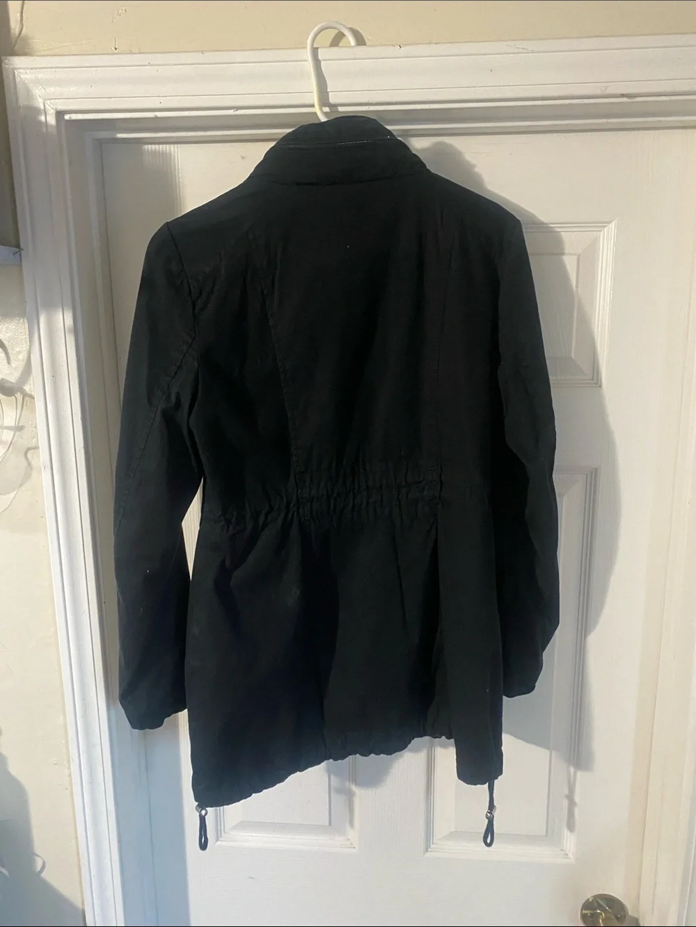 New York & Company Black Utility Anorak Jacket